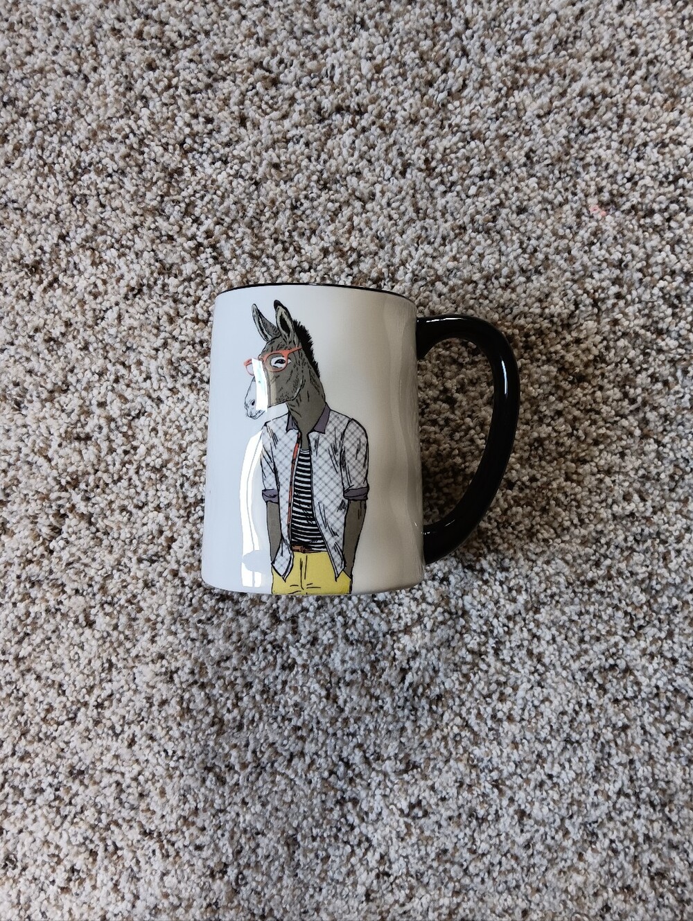 CLEARANCE Hipster Animals Donkey Mug